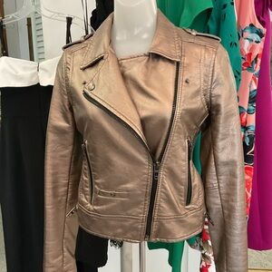 Blank NYC Bronze Leather Jacket
